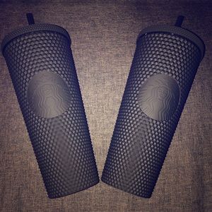 TWO NEW WITH TAGS Starbucks Black Cup Studded 2019